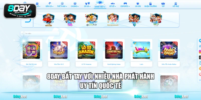 8DAY bắt tay với nhiều nhà phát hành uy tín quốc tế